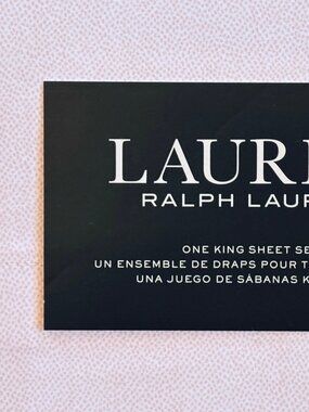 NEW Ralph Lauren Light Soft Reddish MICRO DOT King Size Crisp Cotton Sheet Set